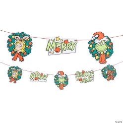 The Grinch Colour In 3 Foot Banner Craft Kit - 12 PACK